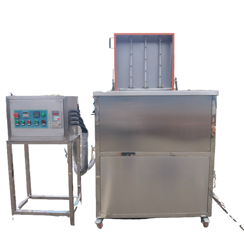 Multistage Automated Ultrasonic Cleaner With Conveyor System Heating